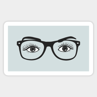 hipster eyes Sticker